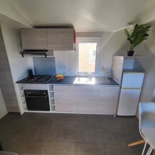 Cuisine du mobil-home Trigano Savina 2020